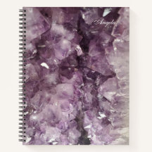 Amethyst Crystals Foto con nombre