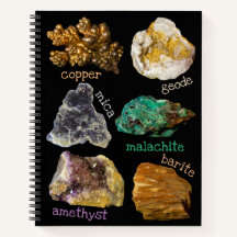 Amethyst Mica Copper Barite Malachite Geode Rocks
