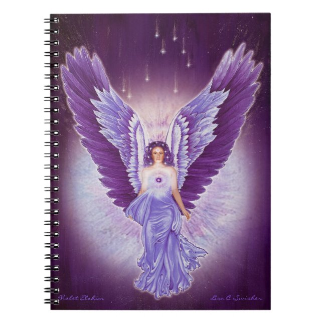 Cuaderno Amethyst violeta del ángel (Frente)