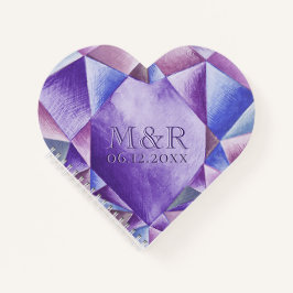 Cuaderno Amethyst Watercolor Heart 33° Aniversario Boda