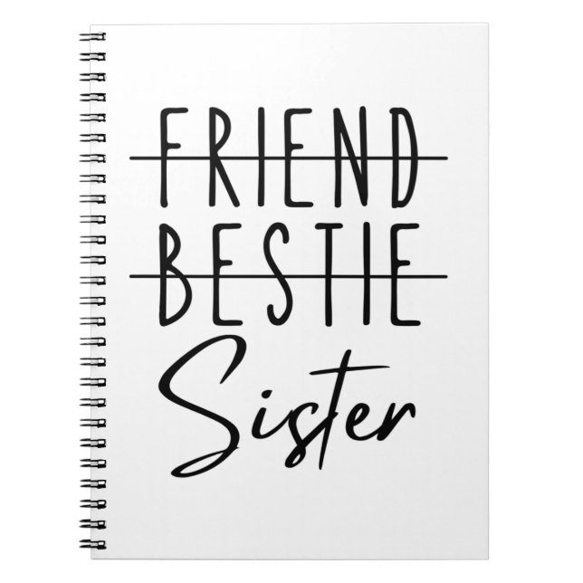 Cuaderno Amigo Bestie Sister (Frente)