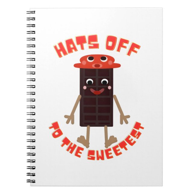 Cuaderno Amigo de la Barra de Chocolate Dulce: Barra de Cho (Frente)