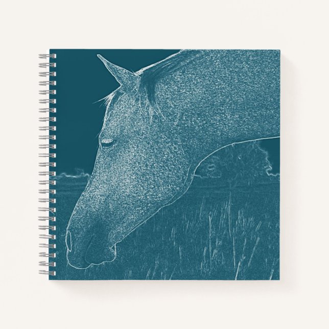 Cuaderno Amigo Ecuestre Me Encantan los Caballos Blanco sob (Anverso)
