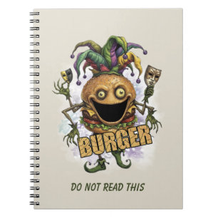Cuaderno Amigo Hamburguesa del Bufón del Vacío