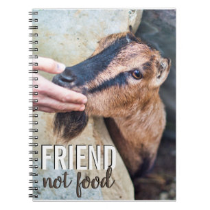 Cuaderno Amigo no comida vegana detengan la crueldad animal