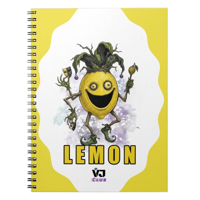 Cuaderno Amigo Payaso Vacío Limón  (Frente)
