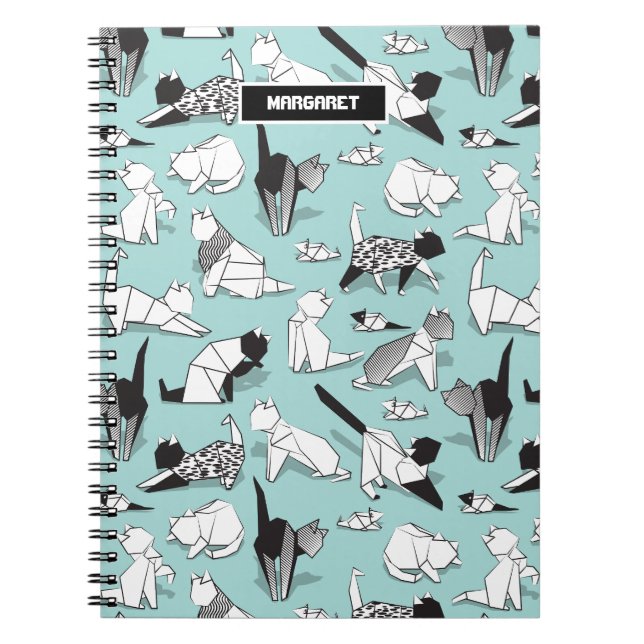 Cuaderno Amigos de gatitos de origen // razas de gatos geom (Frente)