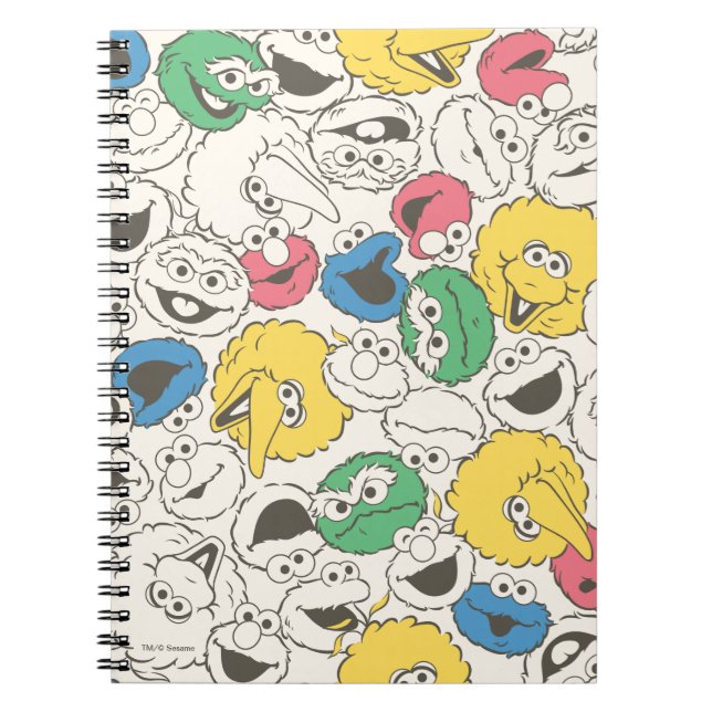 Cuaderno Amigos de la Calle Sésamo | Patrón de núcleo de ca (Frente)