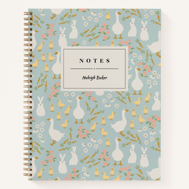 Cuaderno Amigos de primavera personalizados (Anverso)