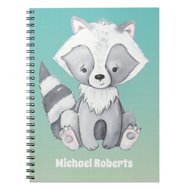 Cuaderno Amigos del Bosque Mapache Lindo  (Frente)