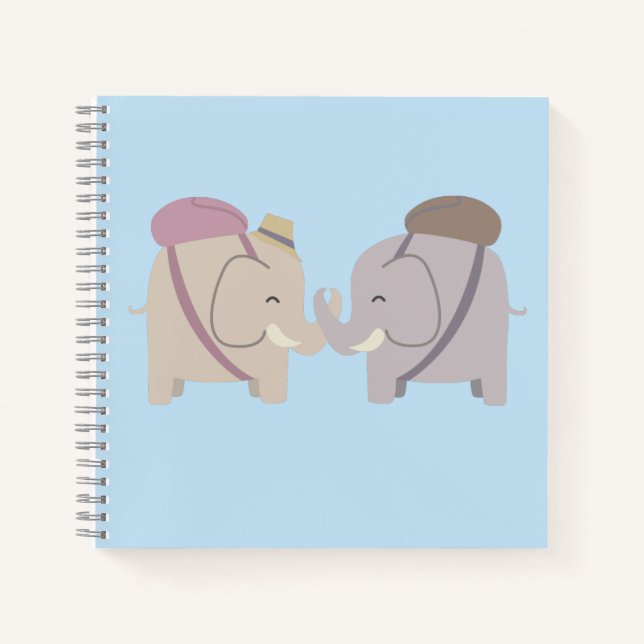 Cuaderno amigos elefantes (Anverso)