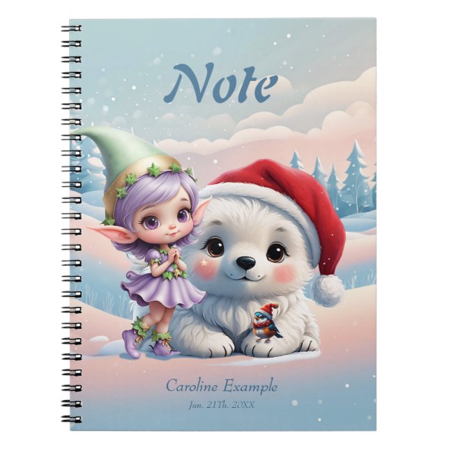 Cuaderno Amigos en un mundo de fantasía. (Frente)