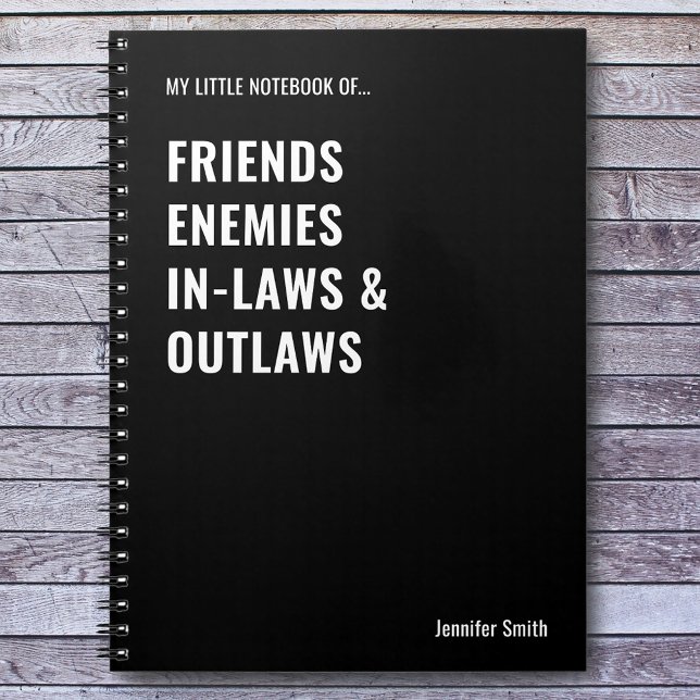 Cuaderno Amigos Enemigos Suegros Forajidos Divertido (Subido por el creador)