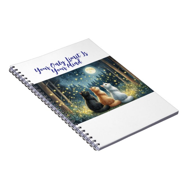 Cuaderno Amigos felinos y la luz de la luna (Lado Derecho)