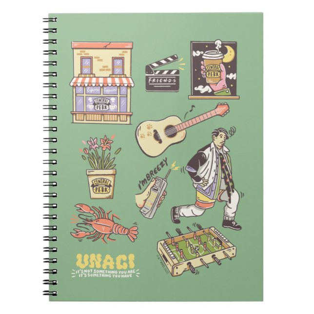 Cuaderno AMIGOS™ | Gráfico de iconos Personalizados (Frente)