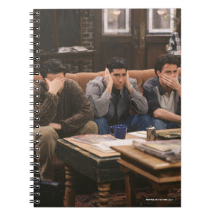 Cuaderno AMIGOS™   Joey, Ross y Chandler en el sofá