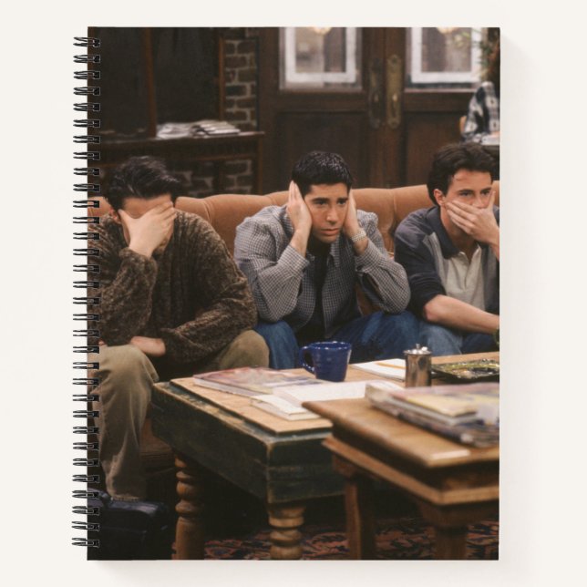 Cuaderno AMIGOS™ | Joey, Ross y Chandler en el sofá (Anverso)