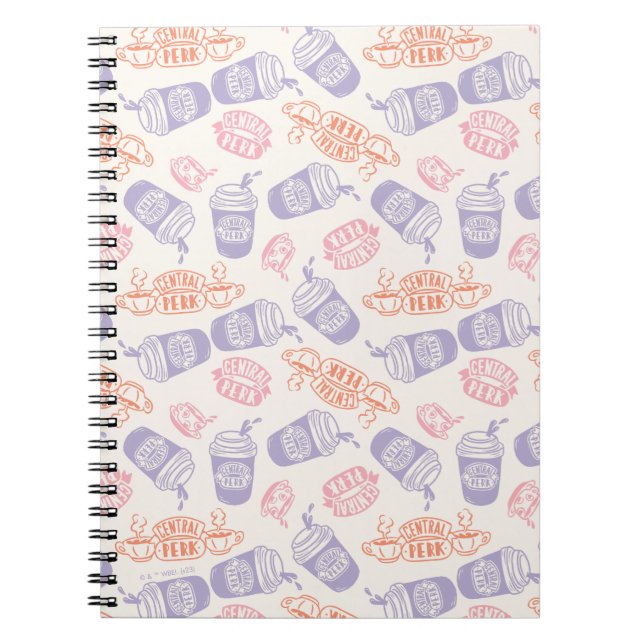Cuaderno AMIGOS™ | Patrón de Perk Central de Pastel (Frente)