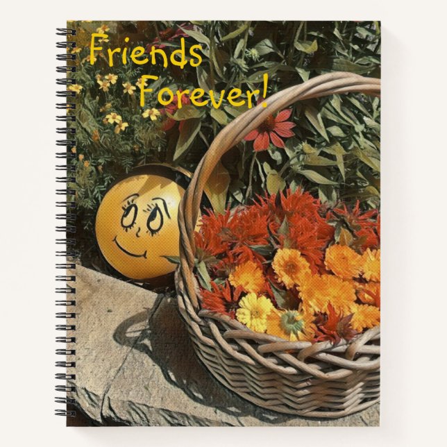 Cuaderno Amigos Por Siempre Feliz Jardín (Anverso)