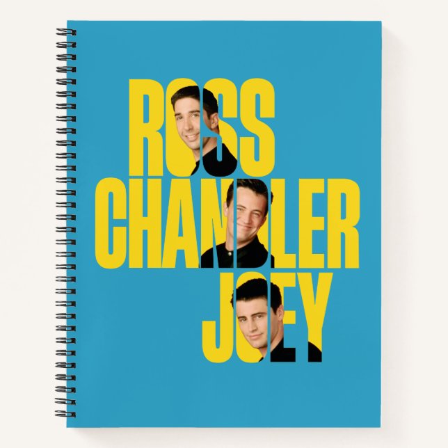 Cuaderno AMIGOS™ | Ross, Chandler y Joey (Anverso)