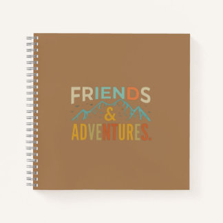 Cuaderno "Amigos y aventuras" Multicolor Textos