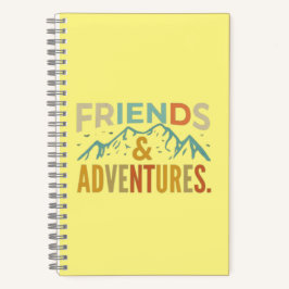 Cuaderno "Amigos y aventuras" Multicolor Textos