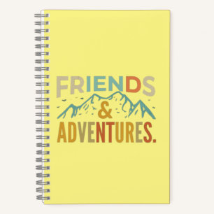 Cuaderno "Amigos y aventuras" Multicolor Textos