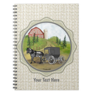 Cuaderno Amish Buggy Return Notebook