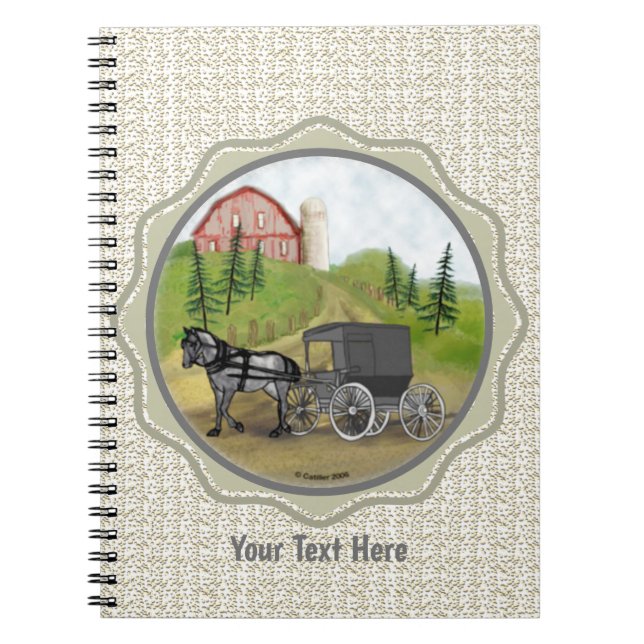 Cuaderno Amish Buggy Return Notebook (Frente)