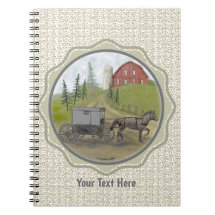 Cuaderno Amish Buggy Visitando