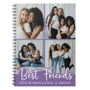 Cuaderno Amistad Collage de fotos personalizado mejores ami