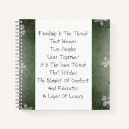 Cuaderno Amistad Es El Hilo (Versión Oscura)
