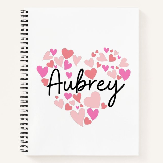 Cuaderno Amo a Aubrey (Anverso)