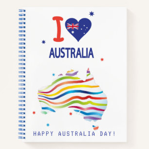 Cuaderno "AMO A AUSTRALIA" Día de Australia 26 de enero