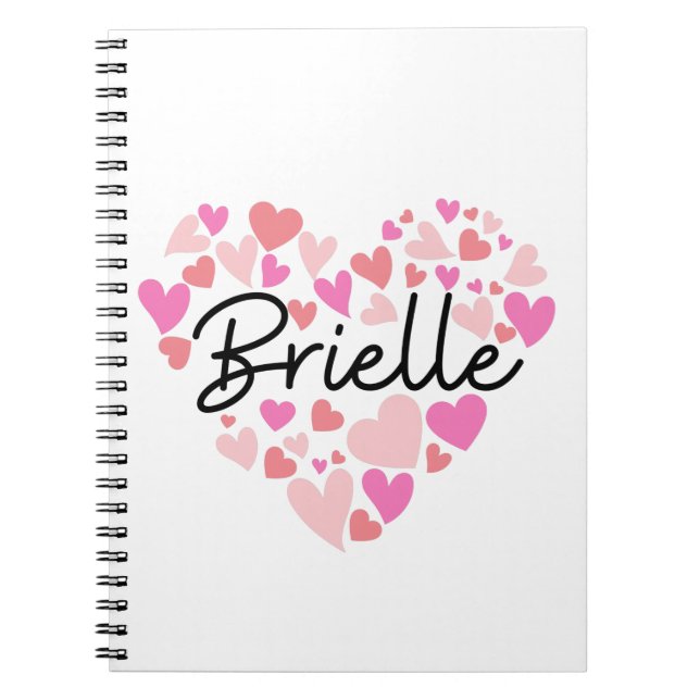 Cuaderno Amo a Brielle (Frente)