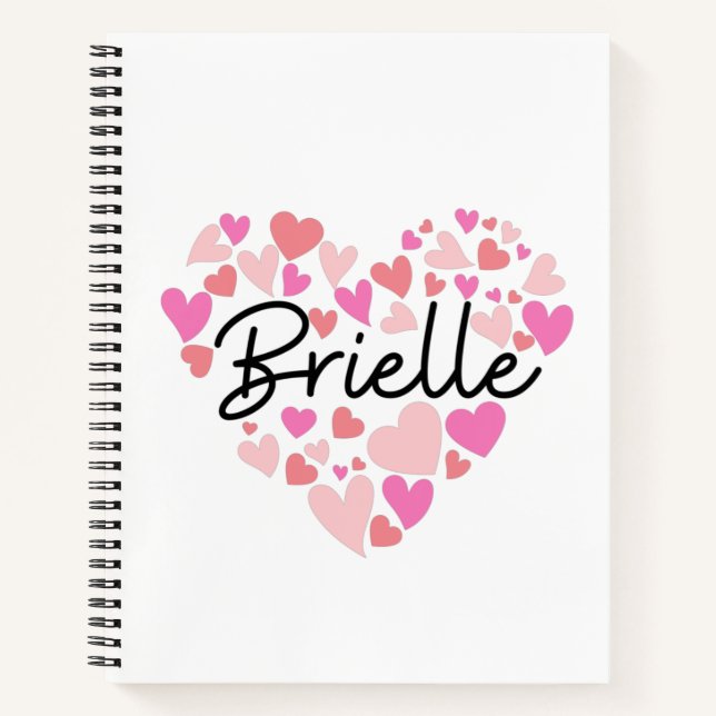 Cuaderno Amo a Brielle (Anverso)