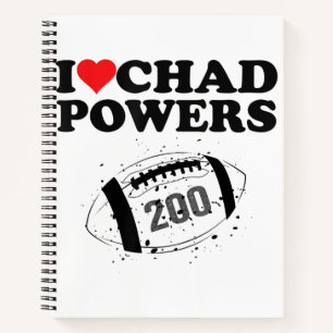 Cuaderno Amo a Chad Powers 200 Fútbol Americano Encubierto