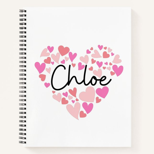 Cuaderno Amo a Chloe (Anverso)