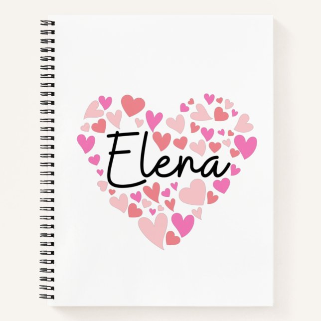Cuaderno Amo a Elena (Anverso)