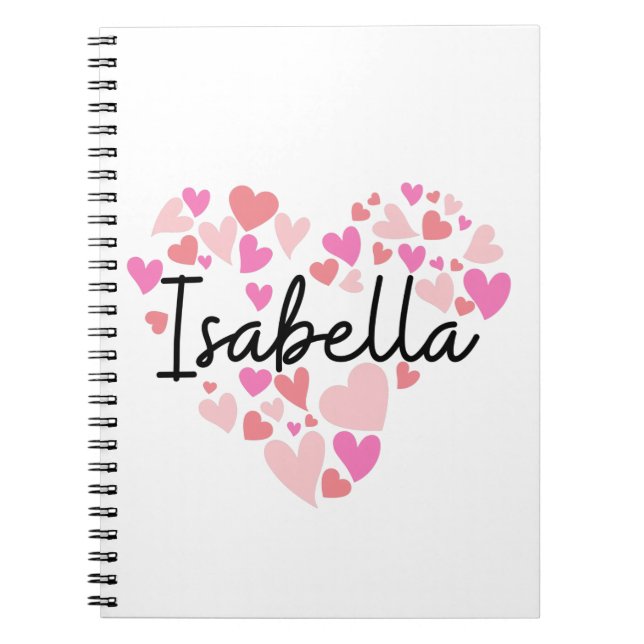 Cuaderno Amo a Isabella (Frente)