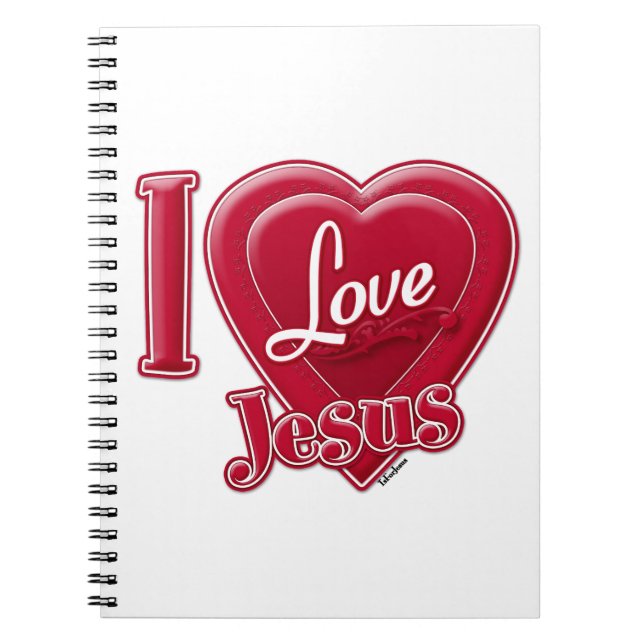 Cuaderno Amo a Jesús Corazón Rojo (Frente)