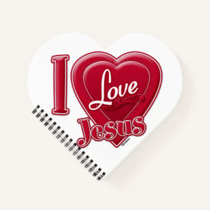 Cuaderno Amo a Jesús Corazón Rojo