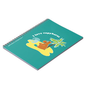 Cuaderno Amo a los carpinchos Arte de playa tropical