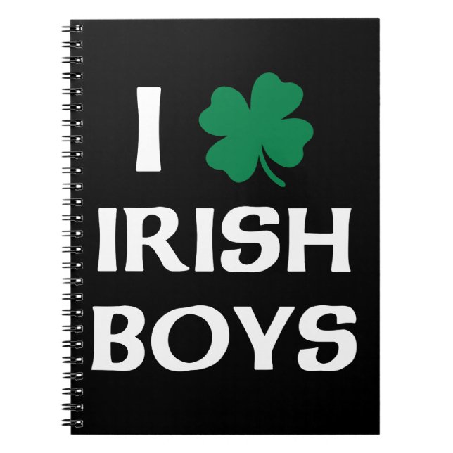 Cuaderno Amo a los chicos irlandeses (Frente)