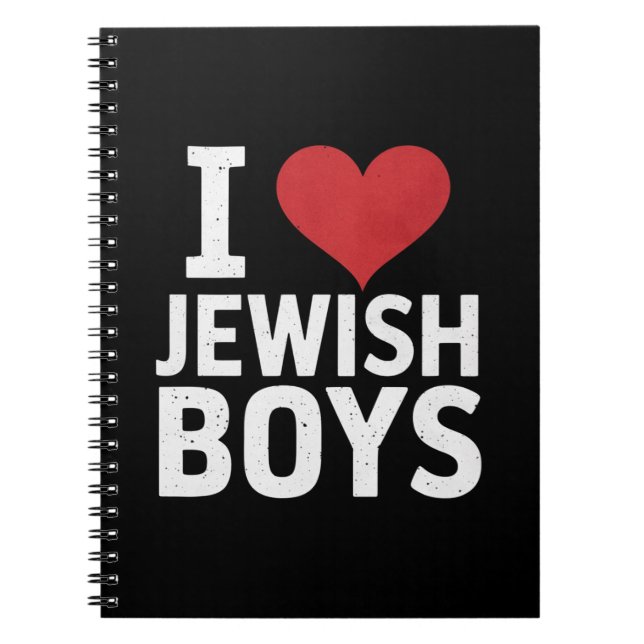 Cuaderno Amo a los chicos judíos Me encantan los chicos jud (Frente)