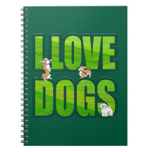 Cuaderno Amo a los perros