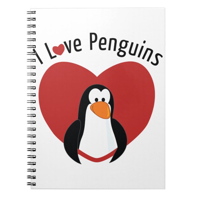 Cuaderno Amo a los pingüinos (Frente)