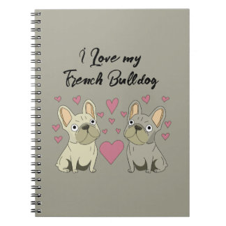 Cuaderno Amo a mi Bulldog Francés