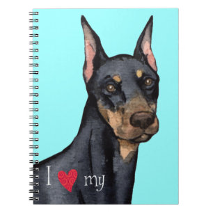 Cuaderno Amo a mi Doberman