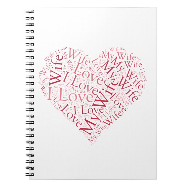 Cuaderno Amo a mi esposa (Frente)